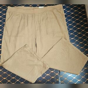 NWT St. John's Bay Wide Leg Cropped Pants Plus Size 2X